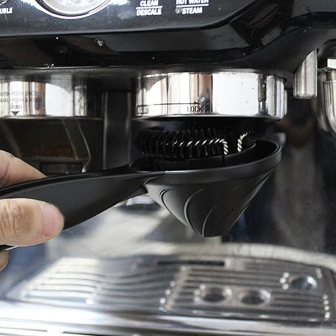 Coffee Grouphead Cleaning Brush Professional Sturdy Efficient with Water Deflector for 58mm Grouphead Coffee Machine POM Handle Durable