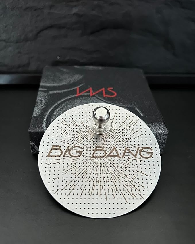 IMS Big Bang Ultra Thin 0.5 mm Puck Screen with Magnet Pin, 53.3mm. Compatible with 54mm Breville Sage Solis Espresso Machines