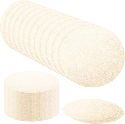Outus 500 Pieces Replacement Paper Filters Compatible with Aeropress Coffee Makers Round 2.5 Inch Paper Filters Disposable for Espresso Coffee Makers (Unbleached)