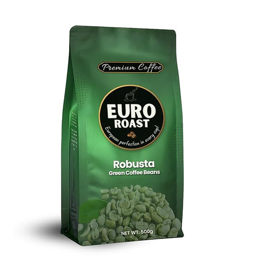Euro Roast, Fresh Robusta Green Beans, Premium Quality Coffee, 500g Bag