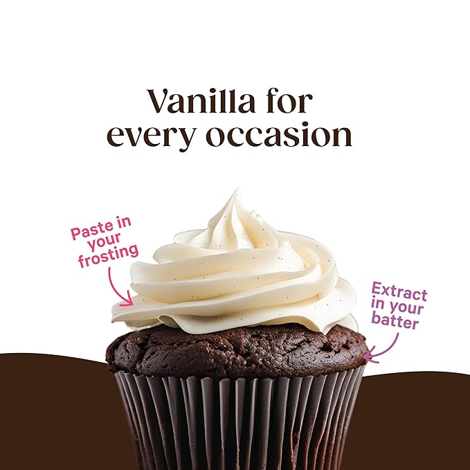 Vanilla Bean Paste and Pure Vanilla Extract for Baking (Combo Pack) - Heilala Vanilla Beans are Hand-Picked and Ethically Sourced from Polynesia, Gourmet Bourbon Variety, Loved by Bakers Worldwide