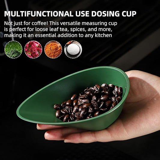 Bincoo Coffee Bean Dosing Cup, 2 Pack Dosing Tray Dosing Measuring Cup, Precise Coffee Measuring Tray for Grounds,Loose Leaf Tea, Spices, Hold about 30g