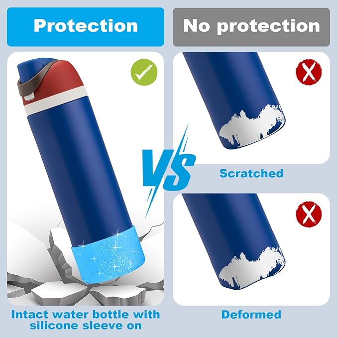 Silicone Boot for Owala Water Bottle 24 oz 32 oz 40 oz, Anti-Slip Protective Sleeve for FreeSip/Twist/Flip Stainless Steel Water Bottles Accessories