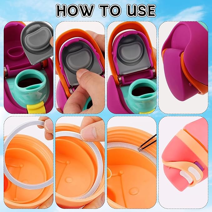 2 Sets Replacement Stopper and O Ring Gasket Compatible with Owala FreeSip 24oz 32oz,Water Bottle Lid Insert Cap Rubber Seal Parts for Owala 16/19/24/32/40oz Mouthpiece Accessories