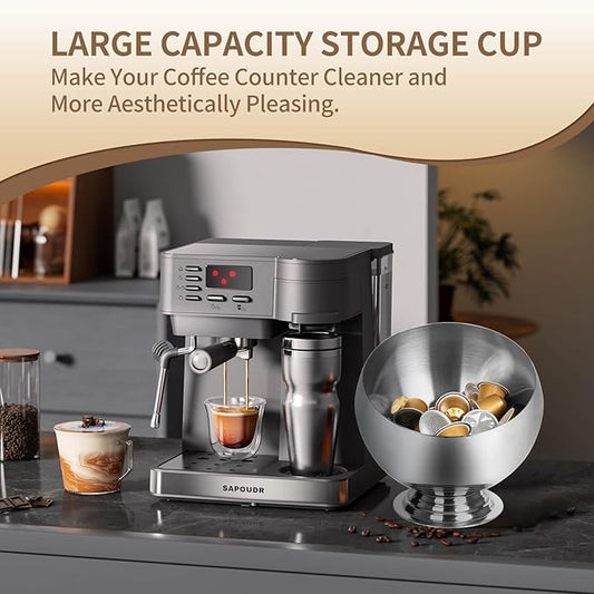 Coffee Pod Holder-Coffee Pod Storage-K Cup Holder-Espresso Pod Holder-Coffee Pod Organizer（GOLD