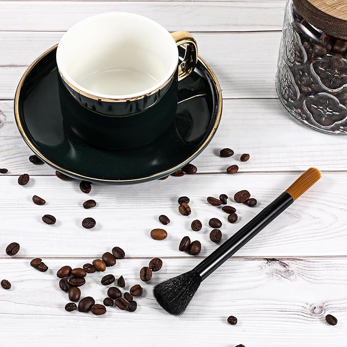 Coffee Grinder Brush Espresso Brush Cleaning Coffee Brushes Grinder Cleaner for Barista Machine Cleaning Brushes Tool for Bean Grain Kitchen Home