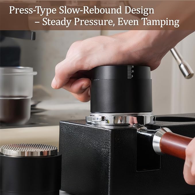 51MM Espresso Accessories - WDT Tool, Coffee Distributor & Tamper set with 3-in-1 Design, 304 Stainless Steel Premium Coffee Accessories for Home Baristas & Beginners