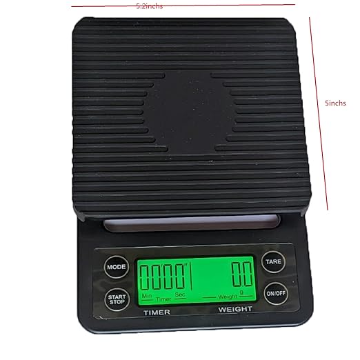 0.1g Precision Coffee Scale 3kg Digital Scale for Kitchen Use