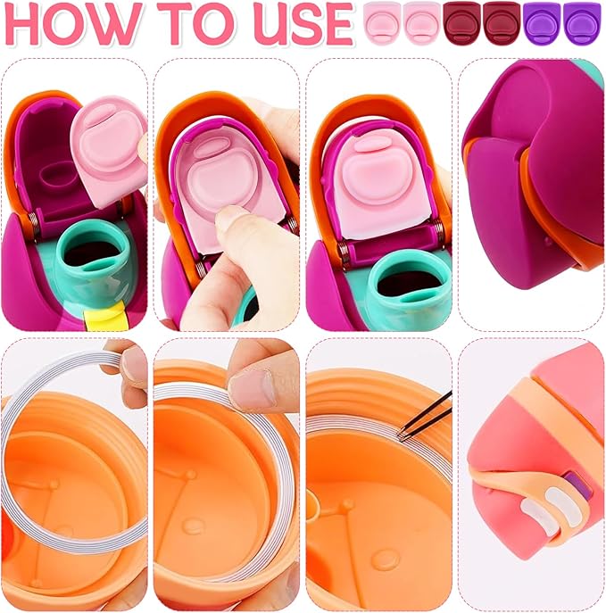 6 Sets Replacement Gasket Stoppers Seal for Owala Freesip 24oz,Silicone O Sealing Ring Water Bottle Top Lid Cap Mouth Parts Accessories for Owala Freesip 16/19/24/32/40oz