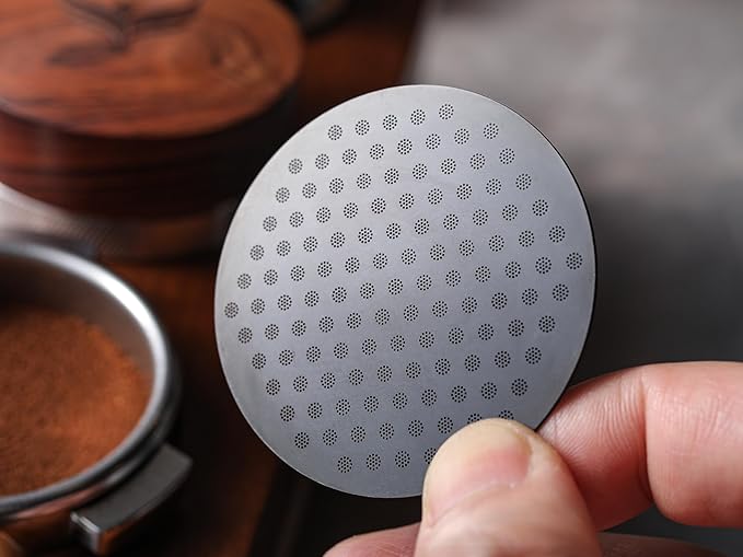 58mm Espresso Puck Screen 2 Pack Stainless Steel Coffee Puck Filter, Ultra-Thin 0.8mm Espresso Screen For 58 mm Portafilters