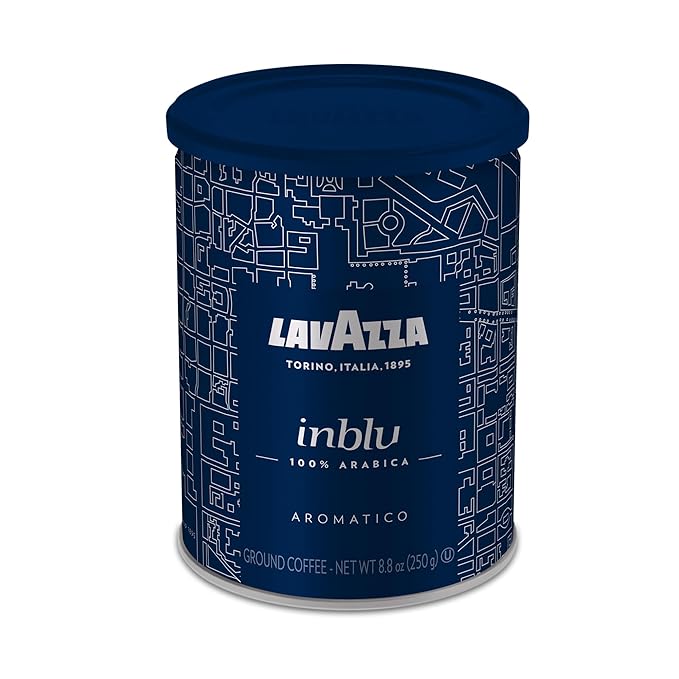 Lavazza Inblu Ground Coffee, 100% Arabica, 8.8 oz Tin (Pack of 1)