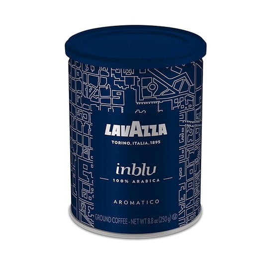 Lavazza Inblu Ground Coffee, 100% Arabica, 8.8 oz Tin (Pack of 1)
