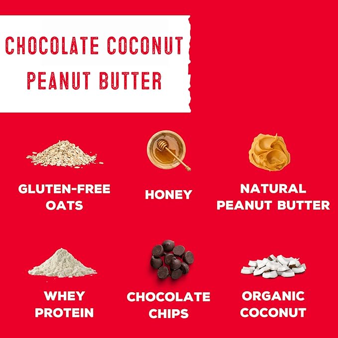 simplyFUEL Whole-Food Protein Balls (Chocolate Coconut Peanut Butter), 8 g High-Protein, Gluten-Free, Healthy Snack for Adults & Kids, 9.6 oz