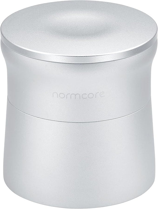 Normcore 51mm 2-in-1 Magnetic Dosing Cup, Espresso Dosing Funnel with Portafilter Dosing Shaker, Barista Grinder Dosing Tools Fit 51mm Delonghi Portafilter, Silver