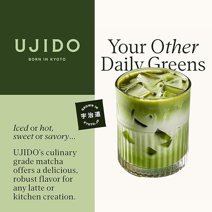 Ujido Summer Harvest Culinary Matcha, 2 oz., 46 Servings – Culinary Grade Japanese Matcha Powder – Gluten Free & Keto Friendly – Smooth, Mellow Flavor – for Teas, Lattes, Cooking, & Baking