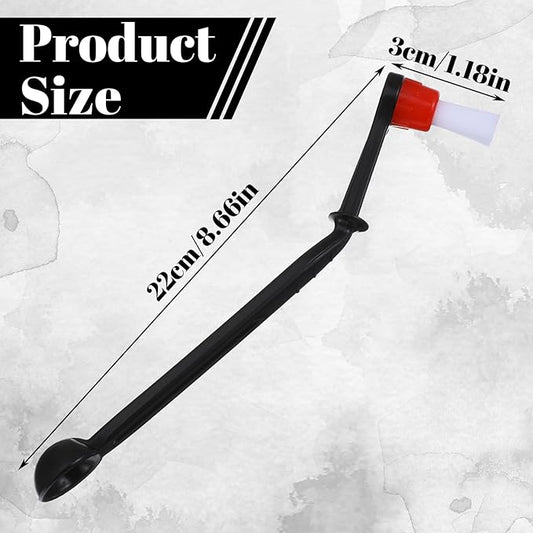 2 Pcs Espresso Machine Brush Coffee Machine Cleaning Brush Nylon Espresso Machine Brush Grinder Brush Coffee Cleaning Tool with Spoon for Grinders Home Kitchen Accessories