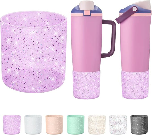 Silicone Higher Boot Compatible with Owala 30oz & 40oz FreeSip Sway Bottles & Tumblers, Large Protection Anti-Slip Bottom Cover Sleeve for Freesip Sway Tumbler and Bottle