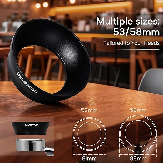 58mm Dosing Funnel, Magnetic Dosing Funnel, Espresso Coffee Dosing Ring for Barista, Compatible with Breville 58mm Handle Filter Cups, Espresso Accessories