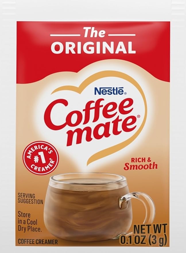 Nestle Coffee mate Original 3 Gram Single Serve Powdered Creamer Packets (Pack of 200)