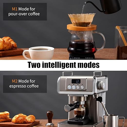 Rechargeable Kitchen Coffee Scale with Timers 0.1g High Precisions Electronic for Espresso and Pouring Over Coffee Rechargeable Digital