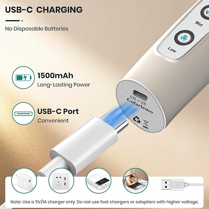 Milk Frother Handheld Rechargeable with Stand, Frother Wand Drink Mixer Electric Whisk for Coffee, Detachable With 3 Stainless Whisks, Hand Mixer for Lattes, Cappuccino, Matcha, Egg, Beige
