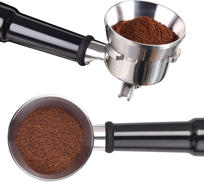 54mm Espresso Dosing Funnel, MATOW Stainless Steel Coffee Dosing Ring Compatible with Breville 54mm Portafilter