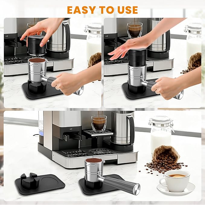 Non-Slip Tamping Mat for Ninja Luxe Cafe Espresso Machine ES601/ES701, Food-Grade Silicone Pad, Accessories for Ninja Luxe Cafe