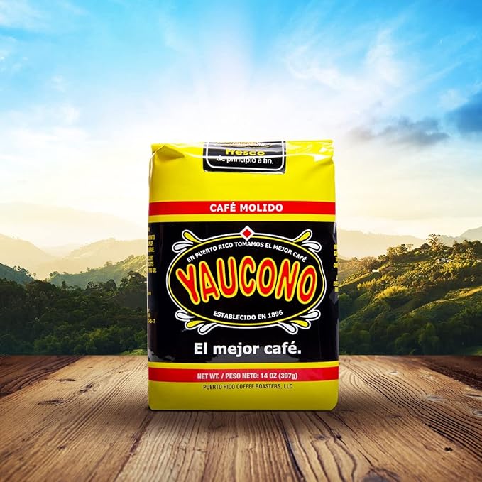 Yaucono Ground Coffee Bagged, Arabica Medium Roast, 14 Ounce (Pack of 1)