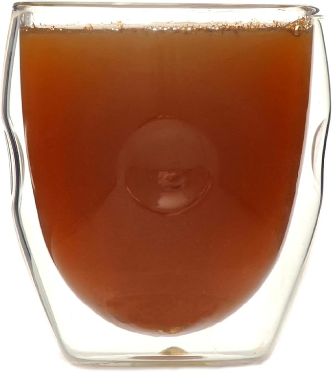 Moderna Artisan Series Double Wall 8 oz Beverage Glasses - Set of 4 Drinking Glasses