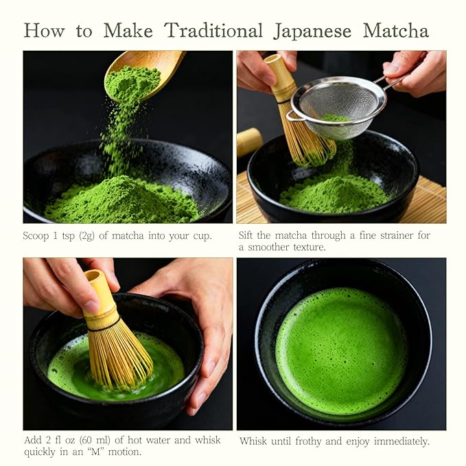 Japanese Ceremonial Grade Matcha Powder – USDA Organic | 3oz Tin | Smooth Taste with Low Bitterness | Calm, Clear Energy | Pure Matcha