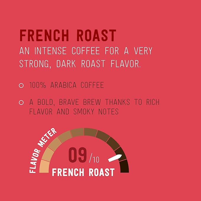 Amazon Brand - Happy Belly Dark Roast Coffee Pods, French Roast, Compatible with Keurig 2.0 K-Cup Brewers, 24 Count