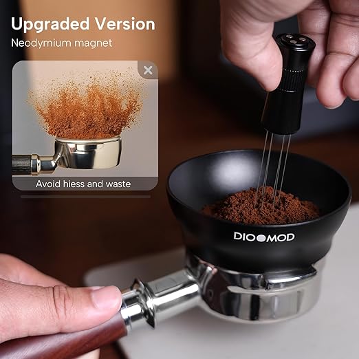 58mm Dosing Funnel, Magnetic Dosing Funnel, Espresso Coffee Dosing Ring for Barista, Compatible with Breville 58mm Handle Filter Cups, Espresso Accessories