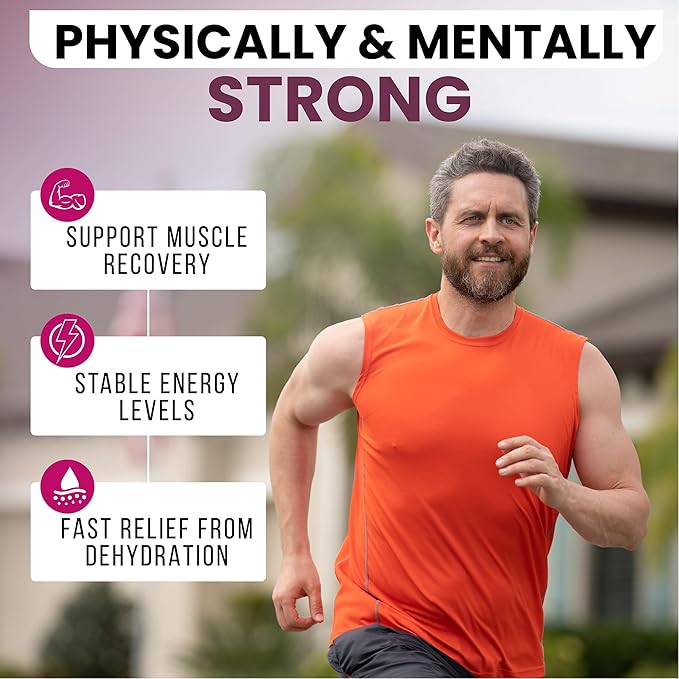 PowderVitamin Electrolytes Powder Plus (50 Servings) Black Tea Hibiscus Electrolyte Powder Keto, Sugar Free, Pink Himalayan Salt,1000mg Potassium,120mg Calcium,120mg Magnesium, Hydration Powder
