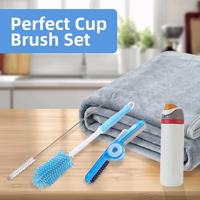 3 Pack Water Bottle Cleaner Kit for owala 24oz/32oz/40oz,owala Brush and Straw Cleaner, Straw Cleaner Compatible with owala Water Bottle,owala Accessories