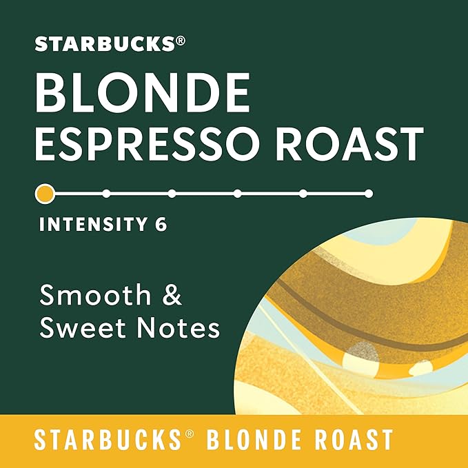 Starbucks by Nespresso Coffee Capsules, Blonde Espresso Roast, 10 CT