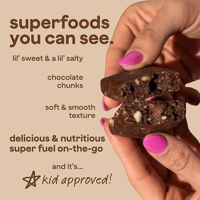The Bomb Co. Blender Bomb Bar, Cacao Sea Salt, Superfood Snack Bar, Antioxidant Supplement, Almond Butter, Hemp Seeds, Chia Seeds, Flax Seeds, Vegan Chocolate Chips, Cacao Powder, Sea Salt, 9 Bars