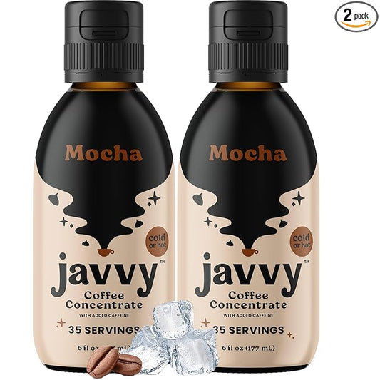 Coffee Concentrate - Cold Brew Coffee, Perfect for Hot or Iced Instant Coffees, Hot Drinks, Cold Brew Concentrate, 2 Pack - Mocha