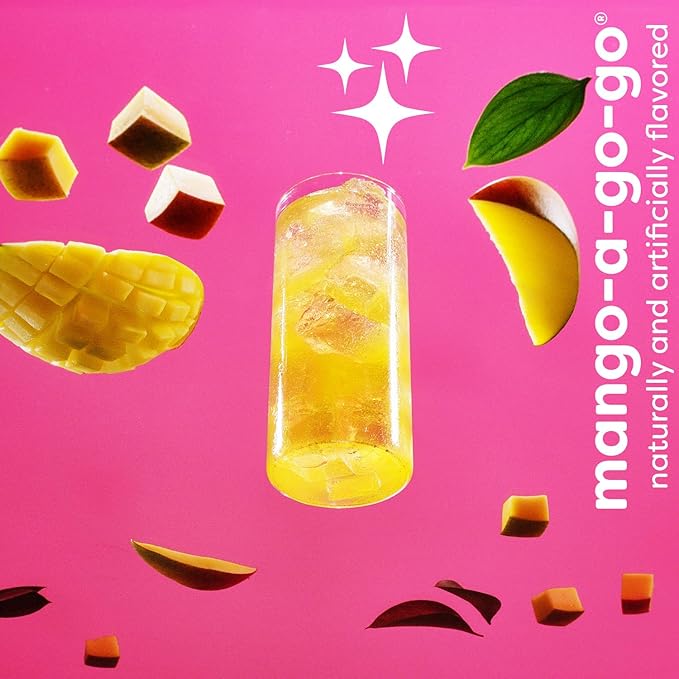 Jamba Singles To Go! mango-a-go-go smoothie-inspired powdered drink mix sticks, 6-Count, 3G Energy (green tea, ginseng, guarana), aspartame free, just add water