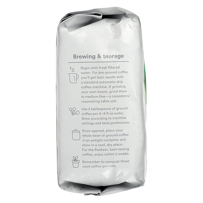 365 by Whole Foods Market, Hometown Blend Whole Bean Coffee, Medium-Light Roast, 24 Ounce