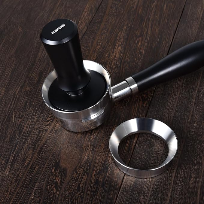 58mm Magnetic Dosing Funnel V2, MATOW Stainless Steel Espresso Dosing Ring with 8 Magnets Compatible with All 58mm Portafilter