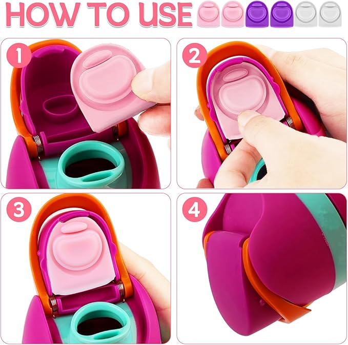 6 Pcs Replacement Seal Stopper Compatible with Owala FreeSip 16oz 32oz,Bottle Top Gasket Lid for Owala 16/19/24/32/40oz Seal Mouth Cap Silicone Stopper Parts Insert Accessories（3 colors 3）