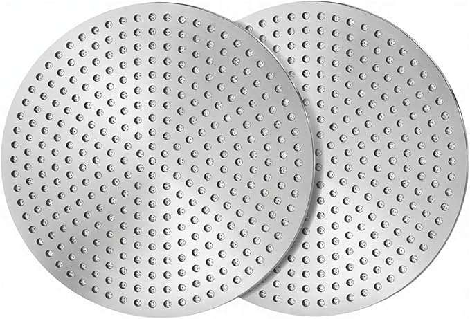 2 Pack 53mm Espresso Puck Screens, 1.7mm Thick Stainless Steel Coffee Filter Plates, Reusable Lower Shower Screens for 54mm Portafilter Baskets, Anti-Channeling Barista Tools