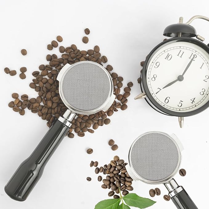 2pcs 51mm Espresso Screen Filter, 316 Stainless Steel Espresso Puck Screen 150μm Reusable Espresso Portafilter Puck Screen Sturdy Coffee Screen Filter Mesh for Espresso