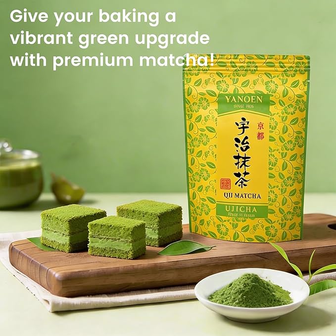 Uji Matcha Powder Ceremonial-Grade, Stone-Ground Green Tea from Kyoto, Japan – Vibrant Green （1.06oz/30g) Umami-Rich Zero Sugar, Vegan & 0 Calories
