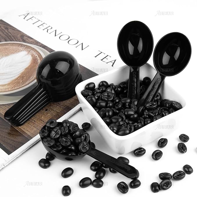 AUEAR, 24 Pack Plastic Coffee Tablespoon Measuring Scoop for Fruit Powder Seed Spices