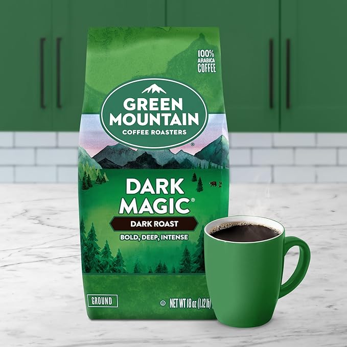 Green Mountain Coffee Roasters Dark Magic, Ground Coffee, Bagged 18 oz