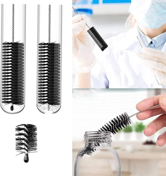 WoYous Coffee Brush Set, 13 Pieces Natural Wood & Nylon, Includes Wooden, Plastic, Straw, & Gap Brushes for Espresso Machine Cleaning