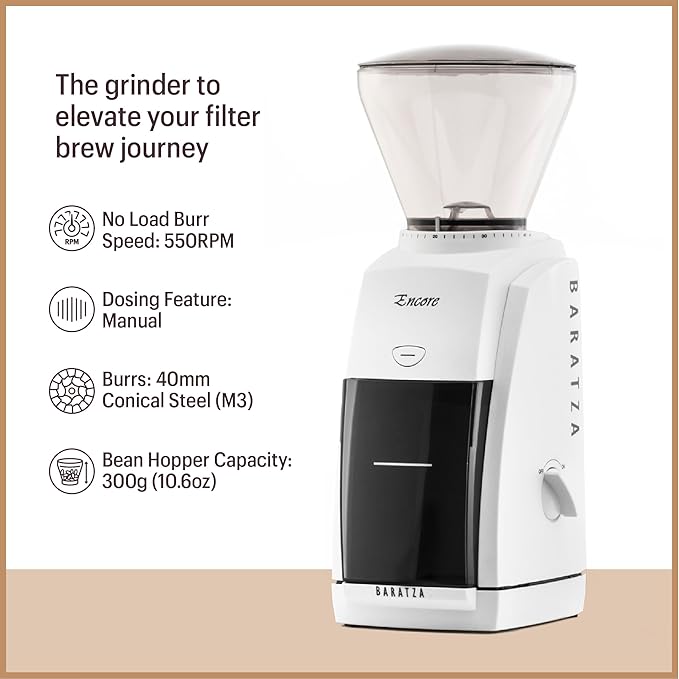 Baratza Encore Coffee Grinder ZCG485BLK, Black