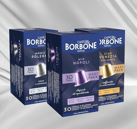 Caffè Borbone Variety Pack Aluminum Capsules Compatible with Nespresso Original Machines, Medium Roast, 100 Count