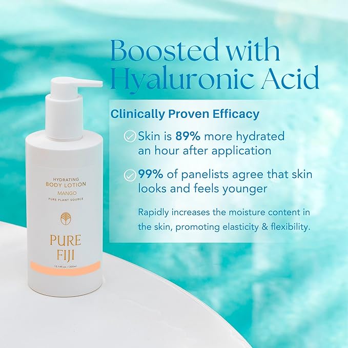 PURE FIJI Hydrating Body Lotion, Mango (10.14 Fl.Oz /300ml)